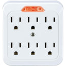 6-Outlet Guide-Light Wall Tap-Power Strips-JadeMoghul Inc.