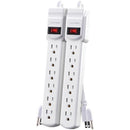 6-Outlet Power Strip, 2 pk-Power Strips-JadeMoghul Inc.