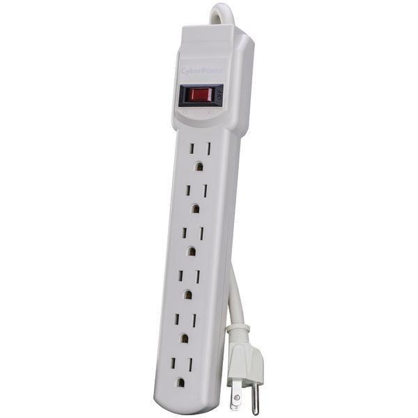 6-Outlet Power Strip, 3ft Cord-Power Strips-JadeMoghul Inc.