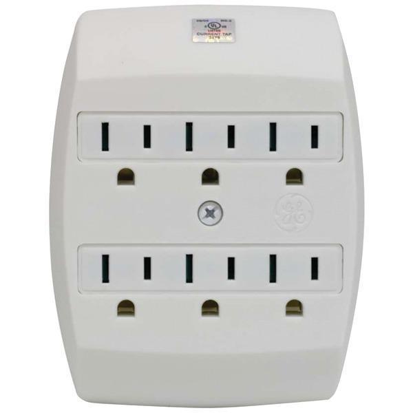 6-Outlet Saf-T-Gard Grounded Wall Tap-Surge Protectors-JadeMoghul Inc.