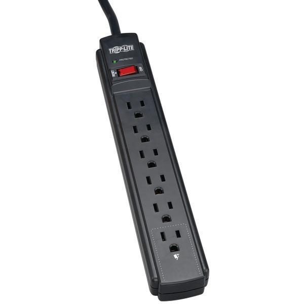 6-Outlet Surge Protector (6ft Cord)-Surge Protectors-JadeMoghul Inc.