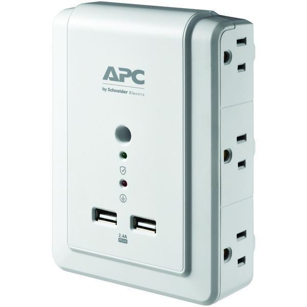 6-Outlet SurgeArrest(R) Surge Protector Wall Tap with 2 USB Ports-Surge Protectors-JadeMoghul Inc.