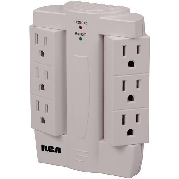 6-Outlet Swivel Surge Protector-Surge Protectors-JadeMoghul Inc.