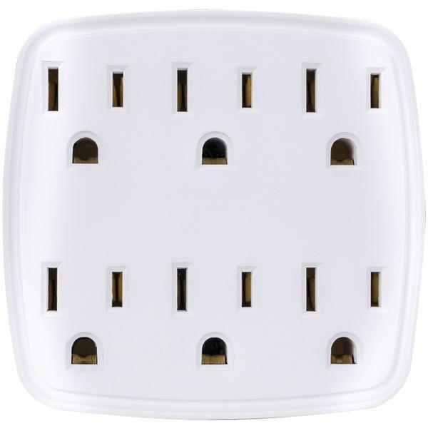 6-Outlet Wall Tap-Power Strips-JadeMoghul Inc.