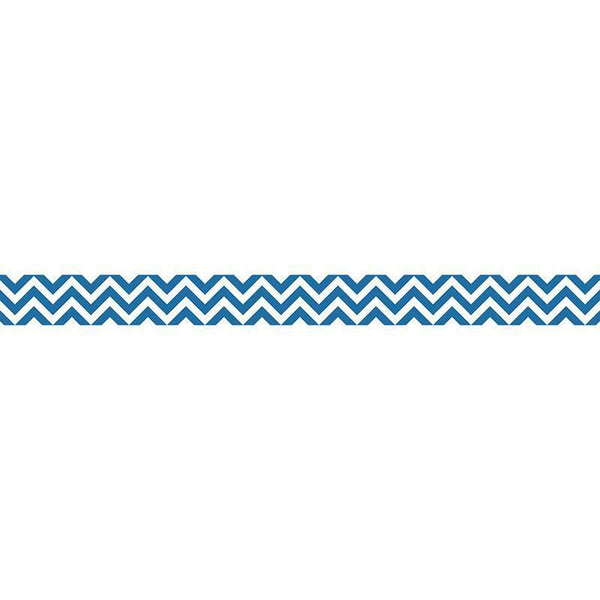 (6 PK) BLUE CHEVRON BORDER-Learning Materials-JadeMoghul Inc.