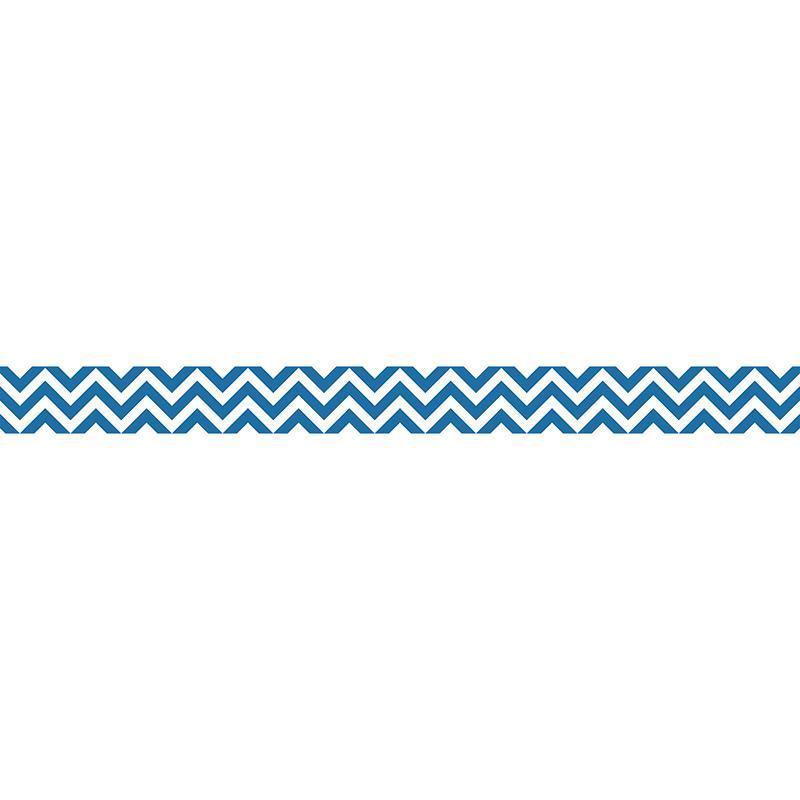 (6 PK) BLUE CHEVRON BORDER-Learning Materials-JadeMoghul Inc.