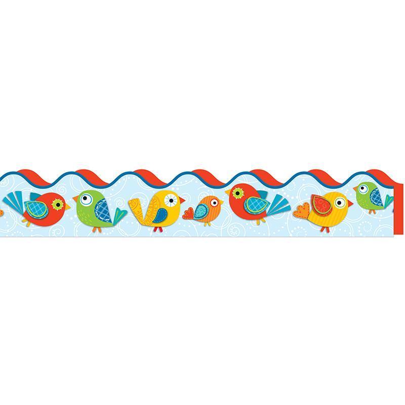 (6 PK) BOHO BIRDS SCALLOPED BORDER-Learning Materials-JadeMoghul Inc.