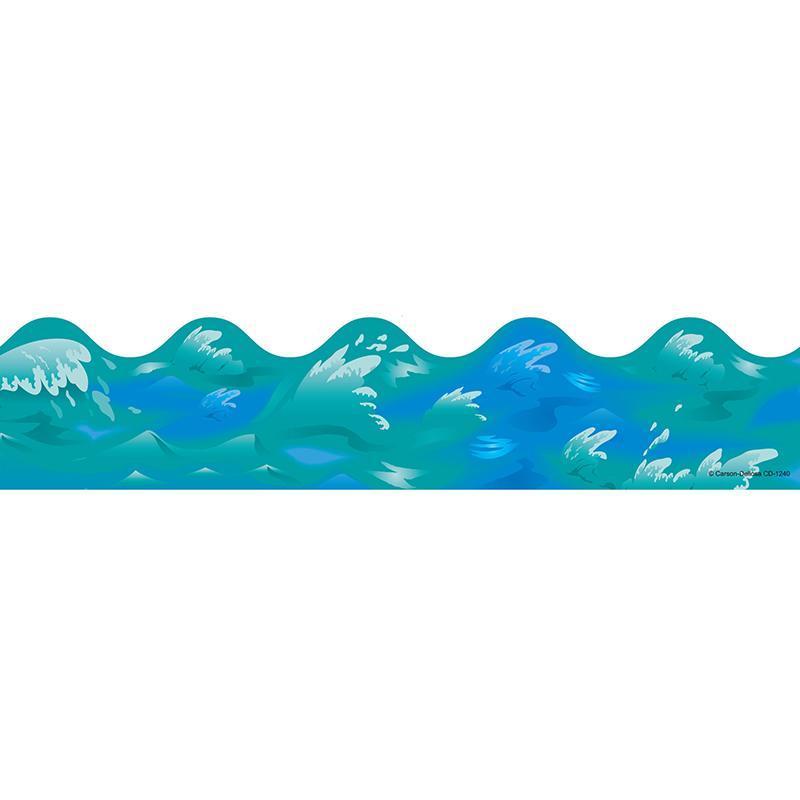 (6 PK) BORDER OCEAN WAVES SCALLOPED-Learning Materials-JadeMoghul Inc.