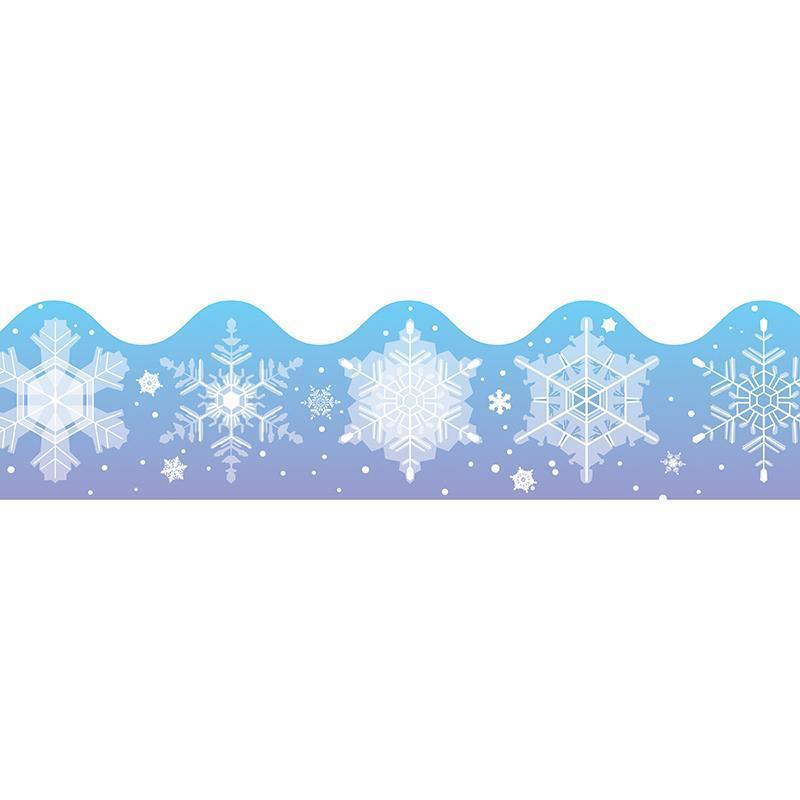 (6 PK) BORDER SNOWFLAKES SCALLOPED-Learning Materials-JadeMoghul Inc.