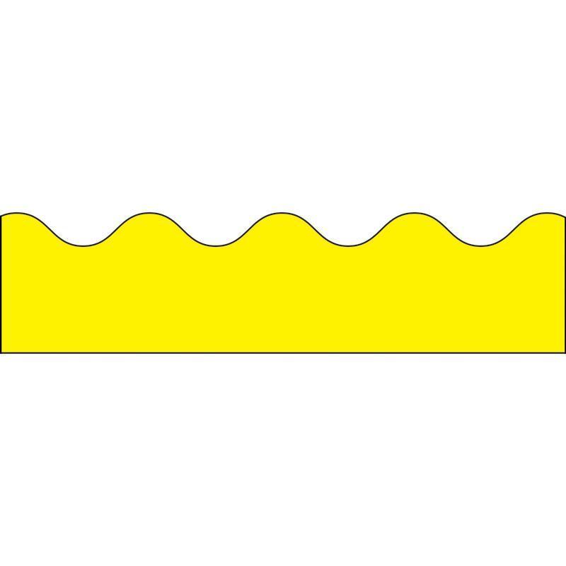 (6 PK) BORDER YELLOW SCALLOPED-Learning Materials-JadeMoghul Inc.