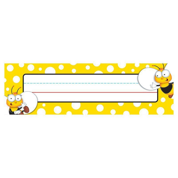 (6 PK) BUZZ-WORTHY BEES NAMEPLATES-Learning Materials-JadeMoghul Inc.