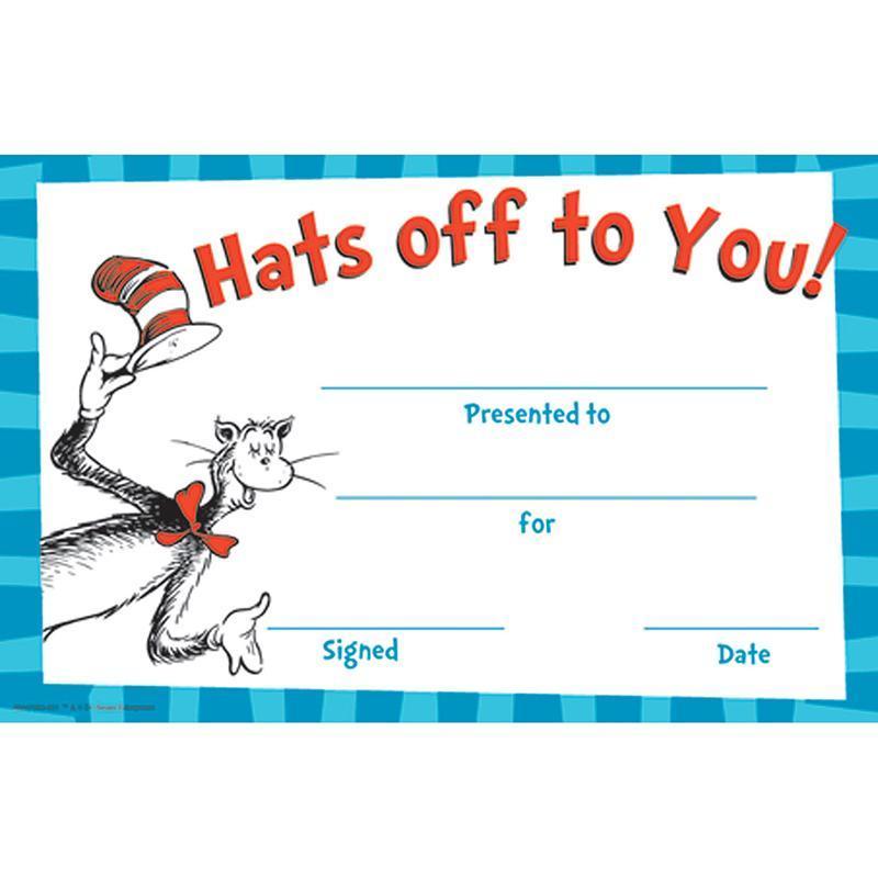 (6 PK) CAT IN THE HAT HATS OFF TO-Learning Materials-JadeMoghul Inc.