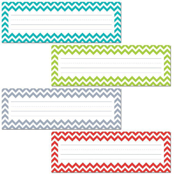 (6 PK) CHEVRON NAME PLATES-Learning Materials-JadeMoghul Inc.