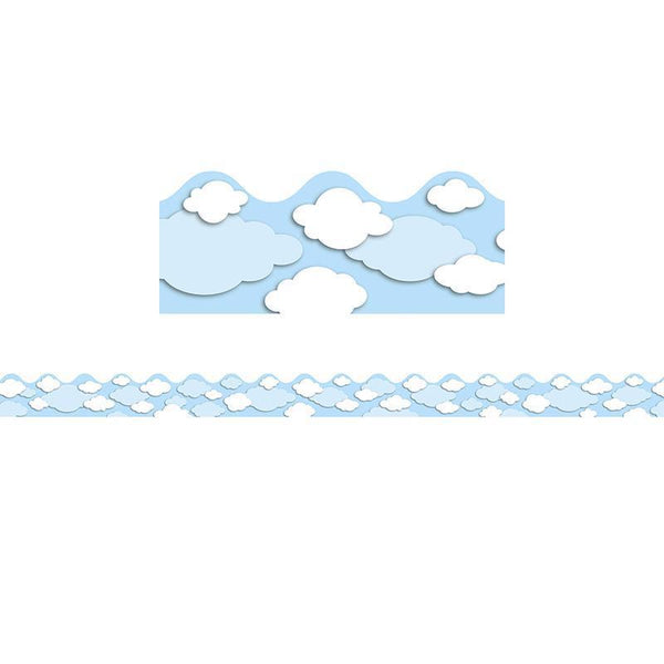 (6 PK) CLOUDS SCALLOPED BORDER-Learning Materials-JadeMoghul Inc.