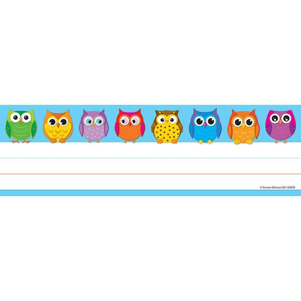 (6 PK) COLORFUL OWLS NAMEPLATES-Learning Materials-JadeMoghul Inc.