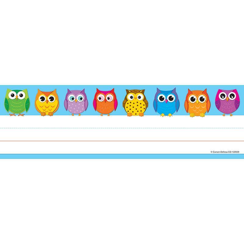 (6 PK) COLORFUL OWLS NAMEPLATES-Learning Materials-JadeMoghul Inc.