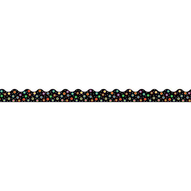 (6 PK) DOTS ON BLACK WAVY BORDER-Learning Materials-JadeMoghul Inc.