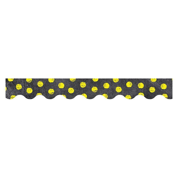 (6 PK) DOTS ON CHALKBOARD YELLOW-Learning Materials-JadeMoghul Inc.