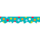 (6 PK) DOTS ON TURQUOISE WAVY-Learning Materials-JadeMoghul Inc.