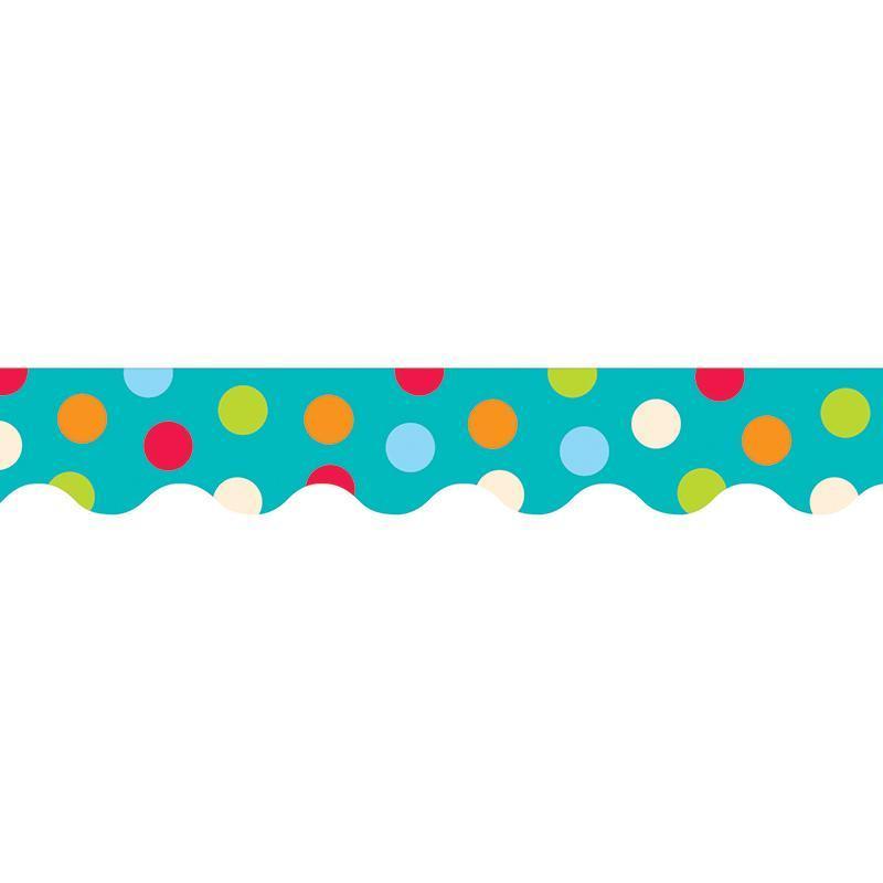 (6 PK) DOTS ON TURQUOISE WAVY-Learning Materials-JadeMoghul Inc.