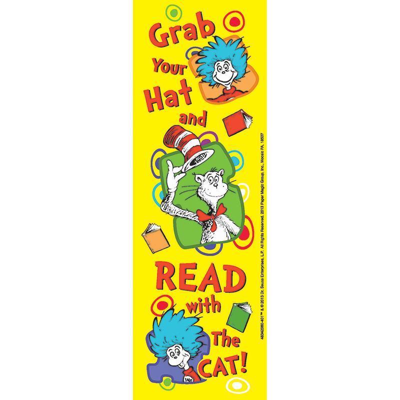 (6 PK) DR SEUSS GRAB YOUR HAT-Learning Materials-JadeMoghul Inc.