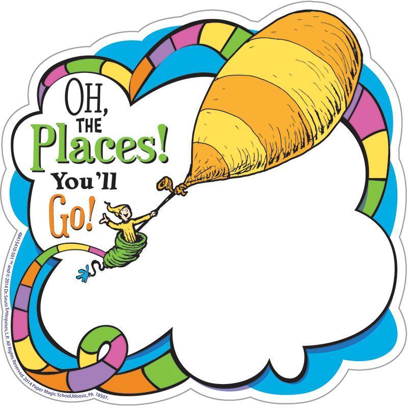 (6 PK) DR SEUSS OH THE PLACES PAPER-Learning Materials-JadeMoghul Inc.