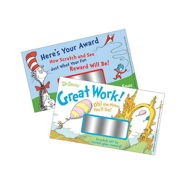 (6 PK) DR SEUSS SCRATCH OFF REWARDS-Learning Materials-JadeMoghul Inc.