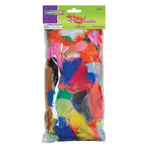 (6 PK) FEATHERS BRIGHT HUES 1OZ BAG-Arts & Crafts-JadeMoghul Inc.