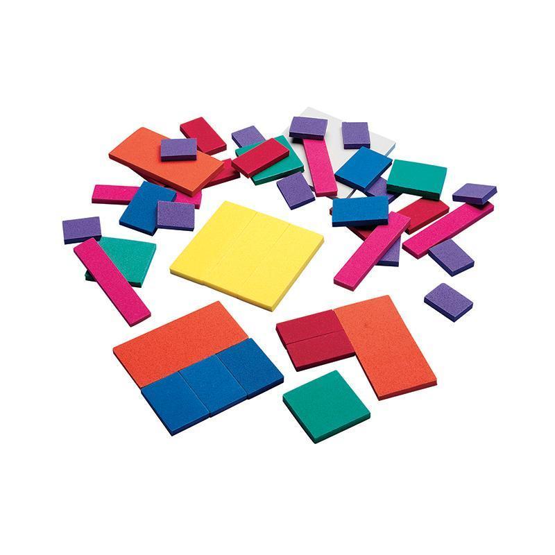 (6 PK) FOAM FRACTION SQUARES-Learning Materials-JadeMoghul Inc.