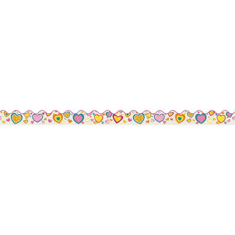 (6 PK) HEARTS SCALLOPED BORDER-Learning Materials-JadeMoghul Inc.