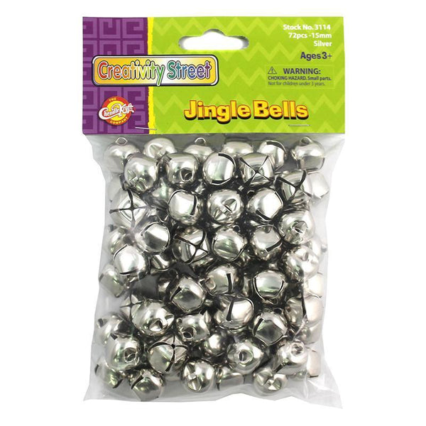 (6 PK) JINGLE BELLS CLASS PK SILVER-Arts & Crafts-JadeMoghul Inc.