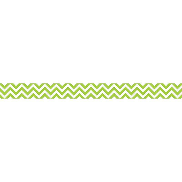 (6 PK) LIME GREEN CHEVRON BORDER-Learning Materials-JadeMoghul Inc.