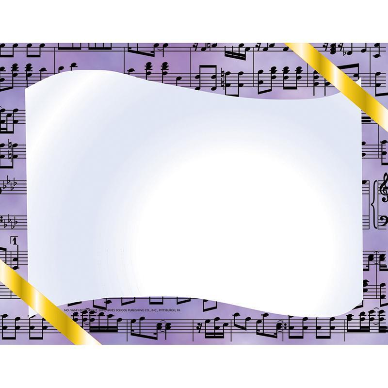 (6 PK) MUSIC CERTIFICATE BORDER-Supplies-JadeMoghul Inc.