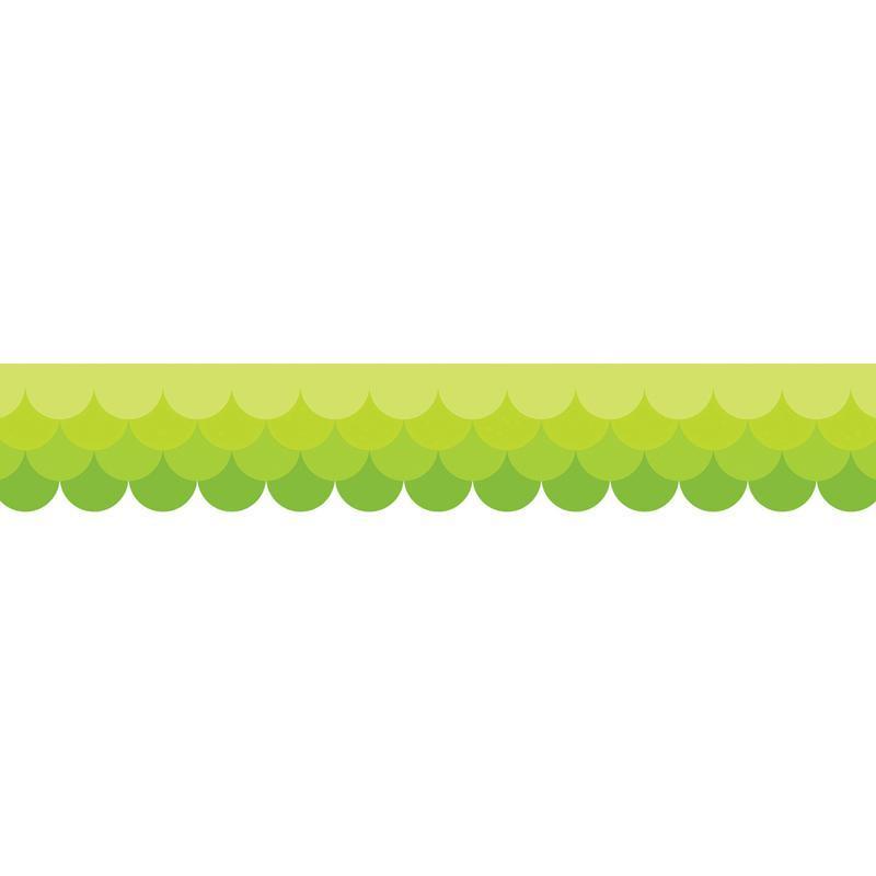 (6 PK) OMBRE LIME GREEN SCALLOPS-Learning Materials-JadeMoghul Inc.