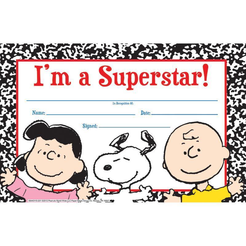 (6 PK) PEANUTS SUPER STAR-Learning Materials-JadeMoghul Inc.