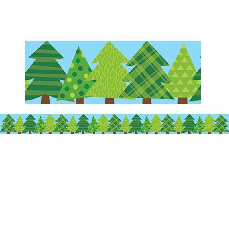 (6 PK) PINE TREES BORDER NO 3-Learning Materials-JadeMoghul Inc.