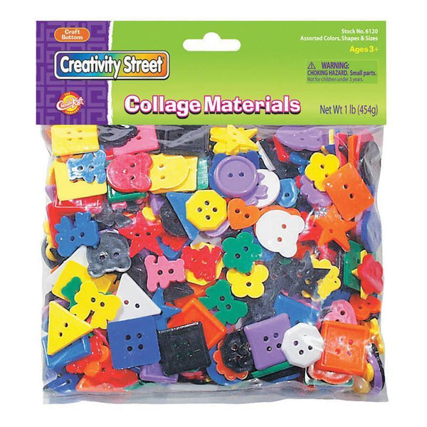 (6 PK) PLASTIC BUTTONS 1LB BAG-Arts & Crafts-JadeMoghul Inc.