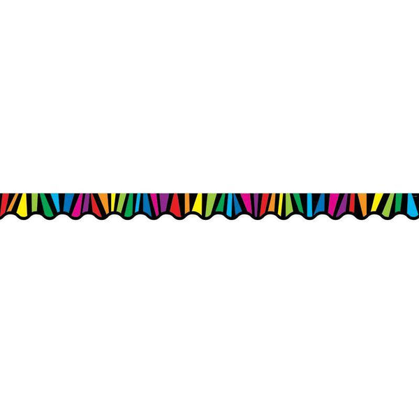 (6 PK) RAINBOW STRIPES BORDER-Learning Materials-JadeMoghul Inc.