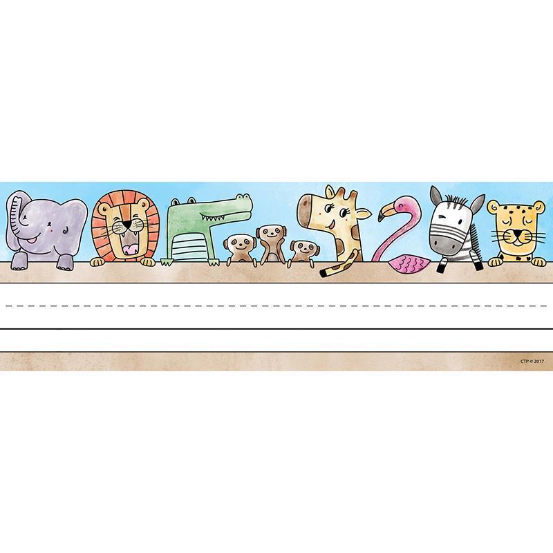 (6 PK) SAFARI FRIENDS NAME PLATES-Learning Materials-JadeMoghul Inc.