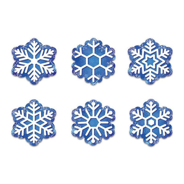 (6 PK) SNOWFLAKES 6IN DESIGNER CUT-Learning Materials-JadeMoghul Inc.