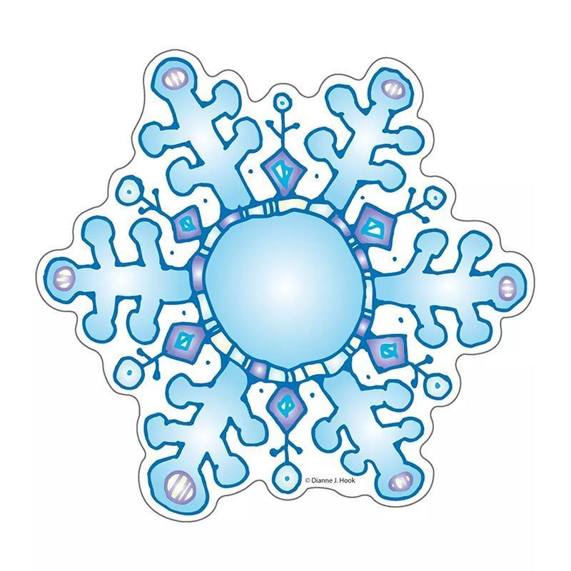 (6 PK) SNOWFLAKES CUT-OUTS-Learning Materials-JadeMoghul Inc.