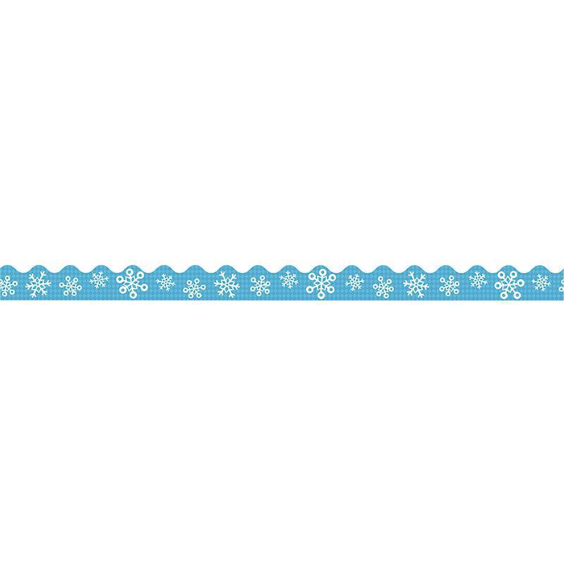 (6 PK) SNOWFLAKES SCALLOPED BORDER-Learning Materials-JadeMoghul Inc.