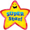 (6 PK) STAR BADGES SUPER STAR 36-Learning Materials-JadeMoghul Inc.