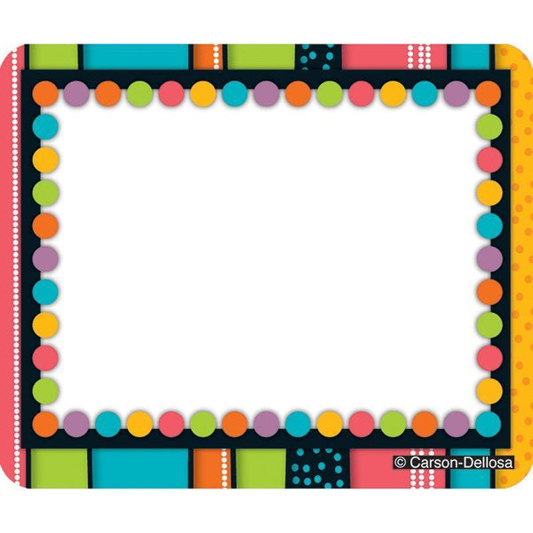 (6 PK) STYLIN STRIPES NAME TAGS-Learning Materials-JadeMoghul Inc.