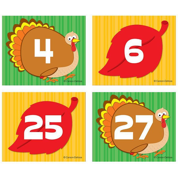 (6 PK) TURKEY LEAF CALENDAR-Learning Materials-JadeMoghul Inc.