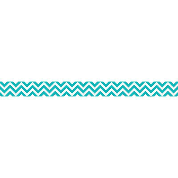 (6 PK) TURQUOISE CHEVRON BORDER-Learning Materials-JadeMoghul Inc.