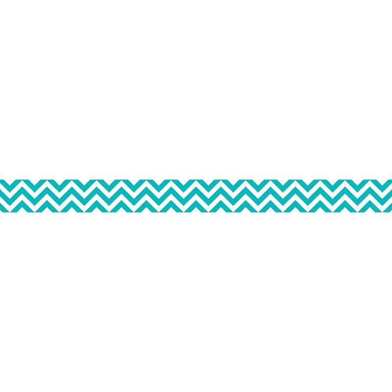 (6 PK) TURQUOISE CHEVRON BORDER-Learning Materials-JadeMoghul Inc.