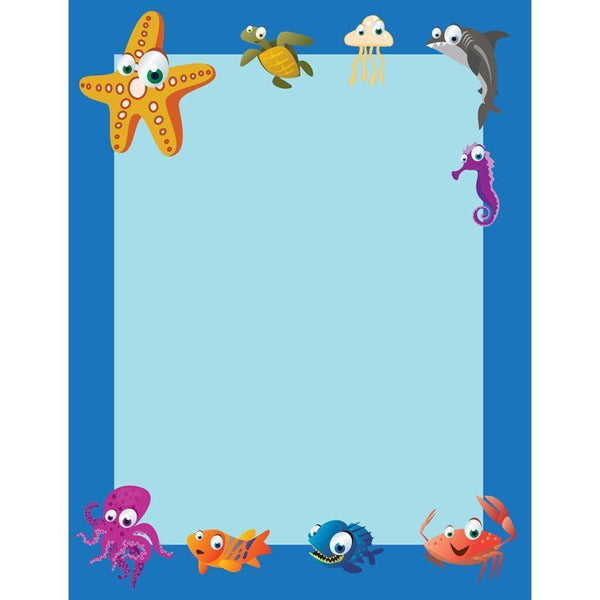 (6 PK) UNDER THE SEA BORDER PAPER-Supplies-JadeMoghul Inc.