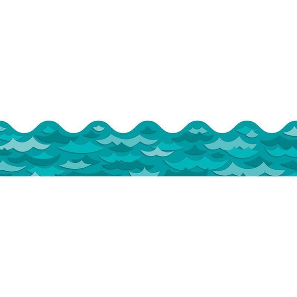 (6 PK) WAVES SCALLOPED BORDER-Learning Materials-JadeMoghul Inc.