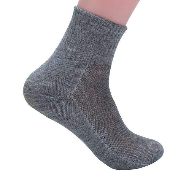 6 Pairs/lot Men Socks / Solid Color Breathable Anti-Static Socks-A Black-JadeMoghul Inc.